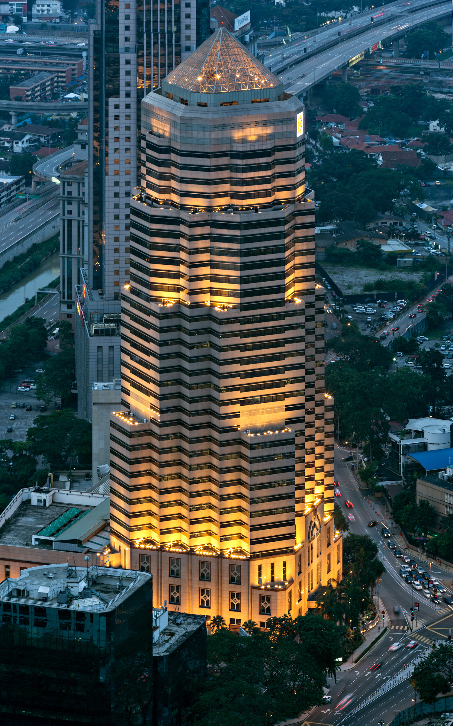 Menara Public Bank, Kuala Lumpur - View from KL Tower. © Mathias Beinling